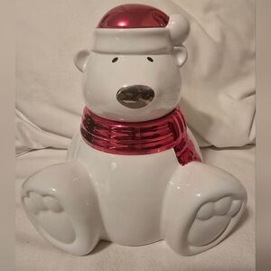 Harry Slatkin and Co  2009 Cinnamon Stick Polar Bear Candle RARE